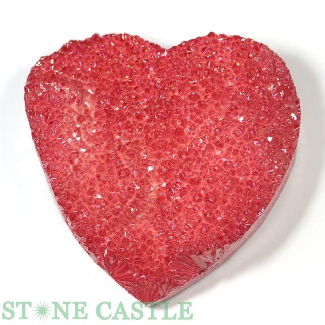 ☆原石一点物☆【原石】ハート型 オーロラクラスター (レッド) (ヒマラヤ産) No.01の通販は