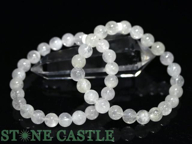 ☆高品質☆【天然石 ブレスレット】ダンビュライト (3A) (約8〜8.5mm) (鑑別済)の通販は