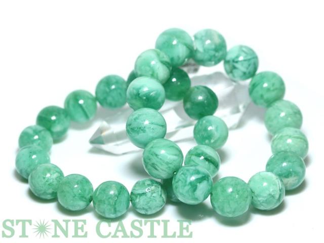 ☆高品質☆【天然石 ブレスレット】エンジェルクラウドフローライト (3A) (約15〜15.5mm) (ケース付)の通販は