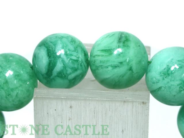 ☆高品質☆【天然石 ブレスレット】エンジェルクラウドフローライト (3A) (約15〜15.5mm) (ケース付)の通販は