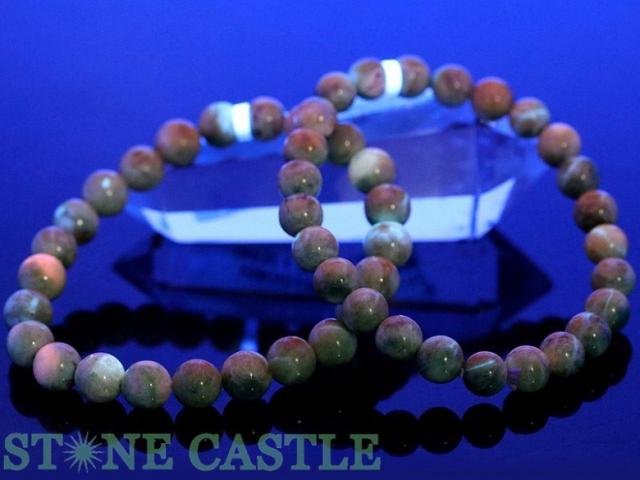 ☆高品質☆【天然石 ブレスレット】ハックマナイト (3A) (グリーン) (パキスタン産) (約7〜7.5mm)の通販は 14,440円