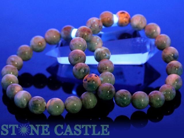 ☆高品質☆【天然石 ブレスレット】ハックマナイト (3A) (グリーン) (パキスタン産) (約10.5〜11mm) (ケース付)の通販は 30,550円