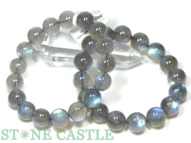 ☆高品質☆【天然石 ブレスレット】クリアラブラドライト (3A) (約12.5〜13mm)