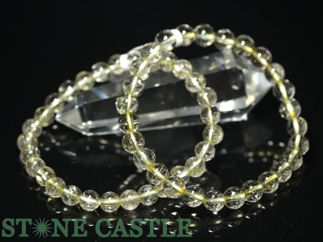 ☆高品質☆【天然石 ブレスレット】山梨水晶 (約7mm)の通販は