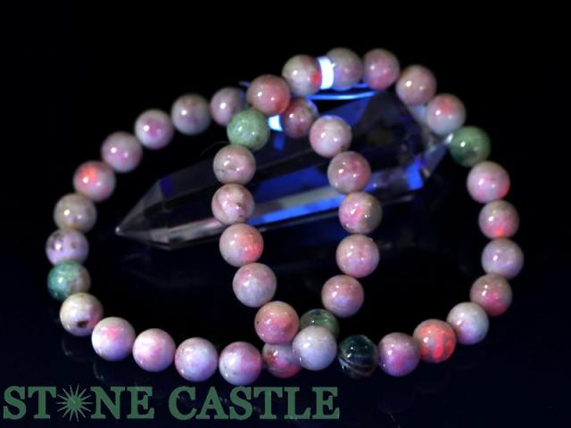 石流通センター 高品質 天然石 ブレスレット ハックマナイト (3A) (カナダ産) (約11.5〜12mm) (ケース付) パワーストーン ハックマナイト ブレスレット 7.6mm 17cm レディース M