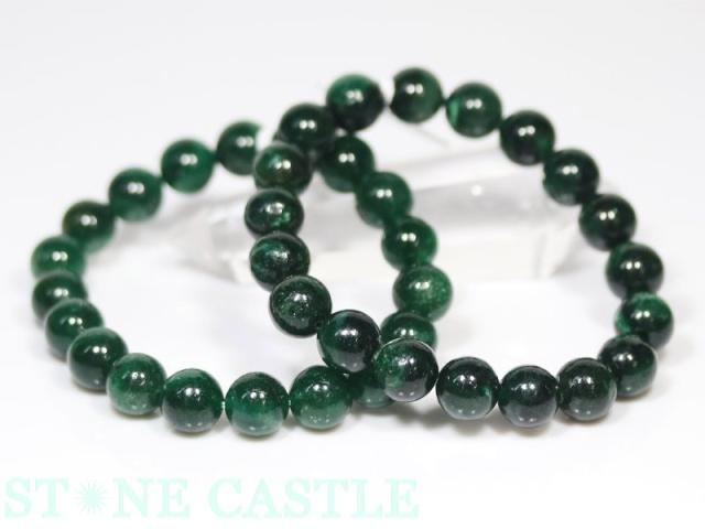 ☆高品質☆【天然石 ブレスレット】グリーンレピドライト (フックサイト) (3A) (約10〜10.5mm)の通販は