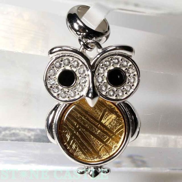 ☆高品質☆【天然石 ペンダント】ギベオン隕石 ふくろうの通販は