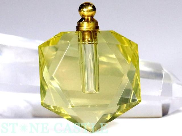☆高品質☆【ペンダント】香水瓶 ヘキサゴン型 シトリンクォーツ 天然石 パワーストーンの通販は