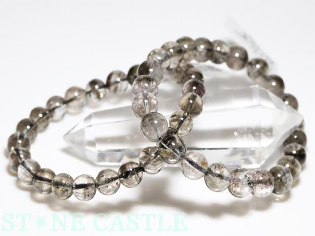 ☆高品質☆【天然石 ブレスレット】ブラックスーパーセブン (3A) (マダガスカル産) (約7.5〜8mm)の通販は 6,545円