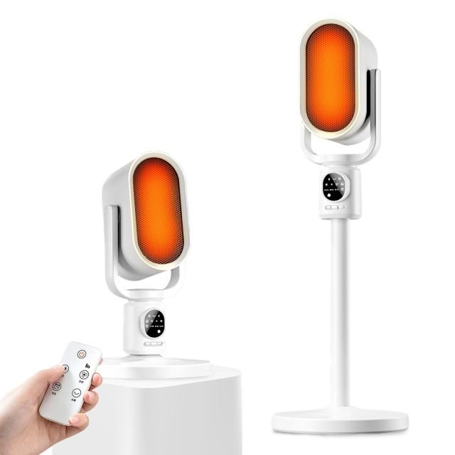 【2025冬新登場】セラミックヒーター 速暖 ECO省エネ 電気ヒーター 冷暖両用 ファンヒーター リモコン操作 高さ調節可能 70°自動首振り 3段階切替 ナイトライト機能付き 過熱保護 転倒安全装置 節電対策