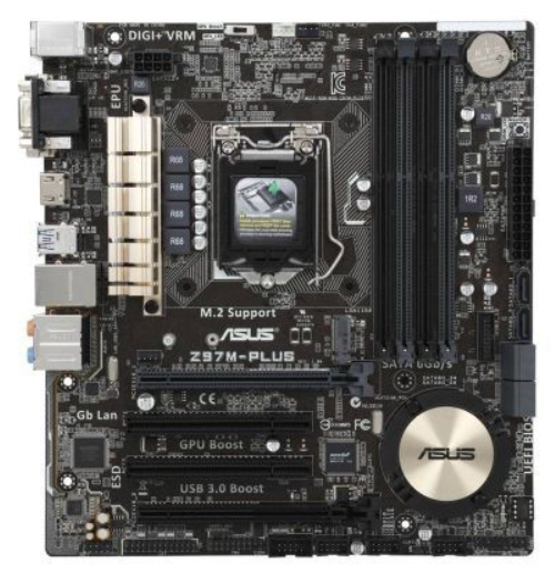 ASUS Z97M-PLUS LGA 1150 Intel Z97 HDMI SATA 6Gb/s USB 3.0 Micro ATX ...