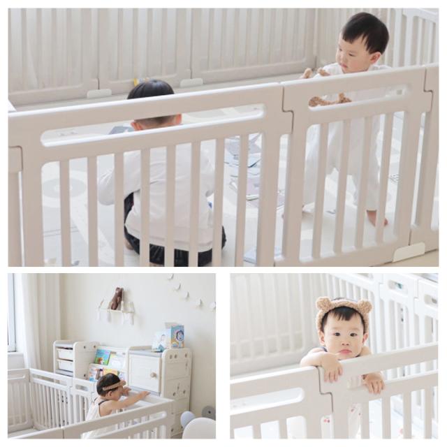 ベビーサークル ハイタイプ 滑り止め付 簡単組立 子供 ドア 扉 プレイペン 赤ちゃん 大きい 長方形 大型 北欧 シンプル おしゃれ かわいい ベビーフェンス ベビーゲート フェンス_15