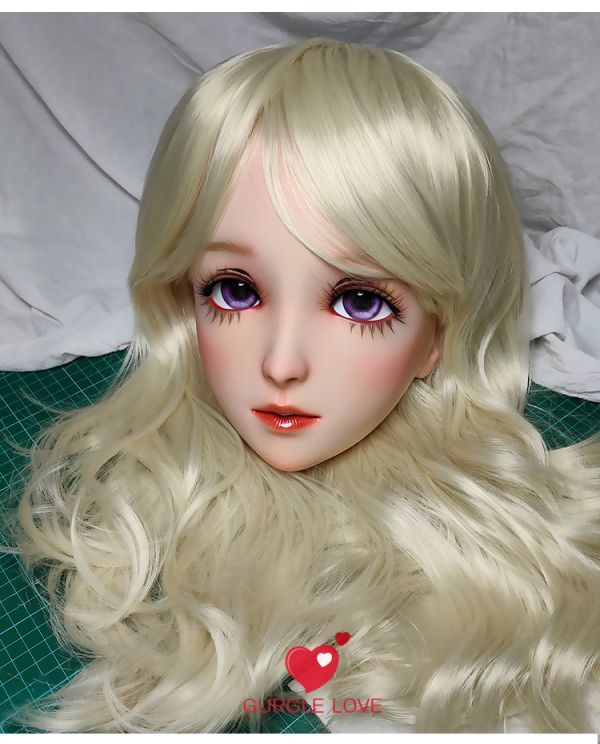 ハーフマスク 眼球付き 紫 小陌 樹脂製 ヘッドロリータ人形 ハーフマスク 眼球付き 紫 小陌 樹脂製 ヘッドロリータ人形