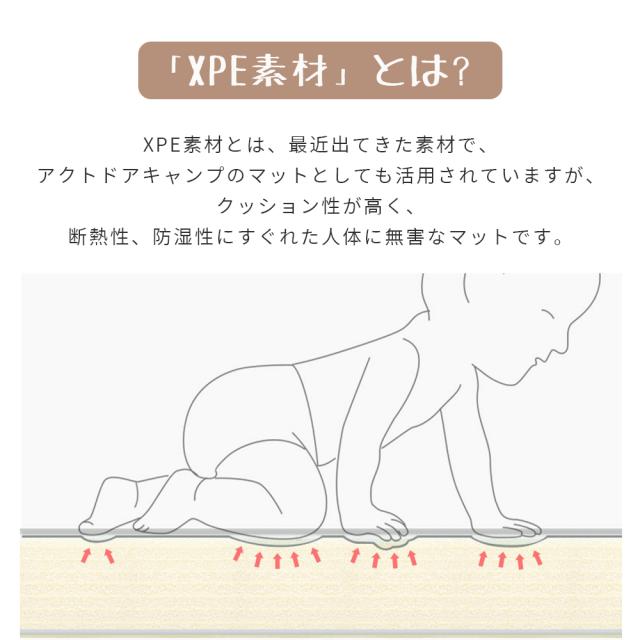 プレイマット 折りたたみ ベビー 厚手 防水 赤ちゃん 防音 床暖房対応 ベビーマット フロアマット 持ち運び 赤ちゃんマット クッションマット マット 出産祝い_3