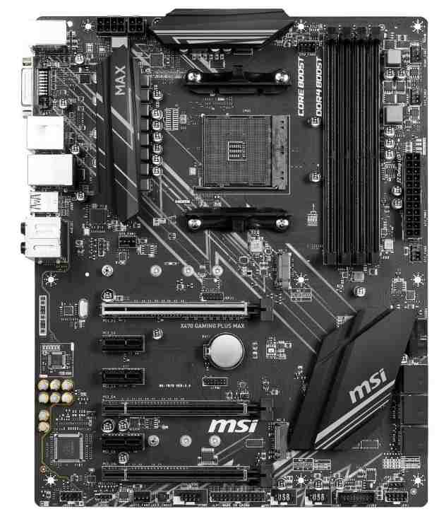 MSI X470 GAMING PLUS MAX AM4 AMD X470 SATA 6Gb/s ATX AMD Motherboard 中古