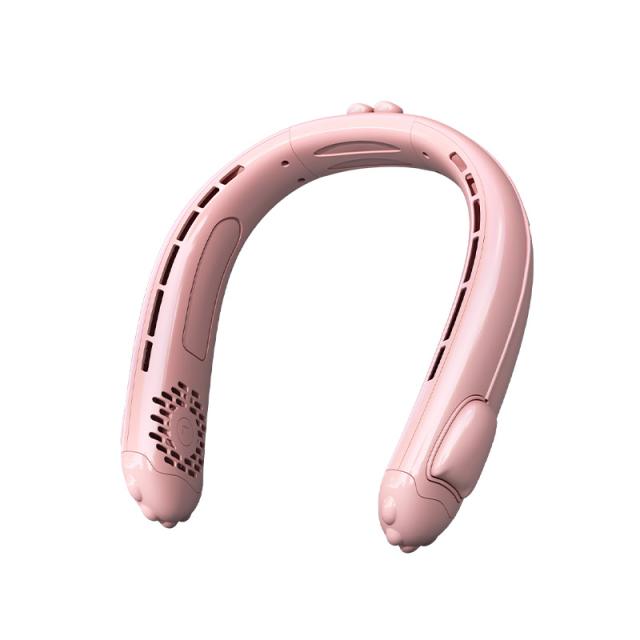 25年新型bluetoothイヤホン首付きファンusb充電ファン屋外携帯型ファンイヤホン二合