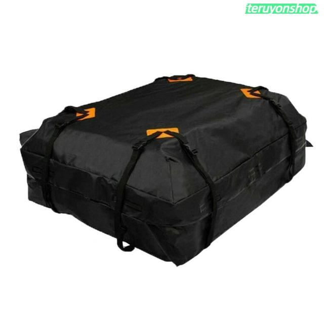 ルーフキャリアバッグ 車のルーフ収納バッグ 防水 カーゴバッグ 600Dオックスフォードクロス 折りたたみ式カーラゲッジバッグ 大容量 ルーフバッグ 取付簡単 防