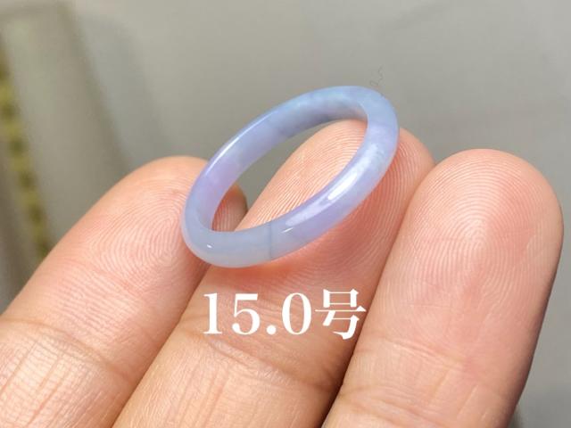 L10-23 一点物 ピンクラベンダー 15.0号 天然グアテマラ産 A貨 本翡翠 くりぬき リングの通販は