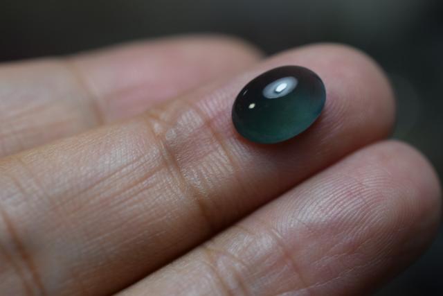 SR12-09 宝石質 氷種 暗青緑色 グアテマラ産 天然 A貨 本翡翠 ルース 硬玉 ジェダイト