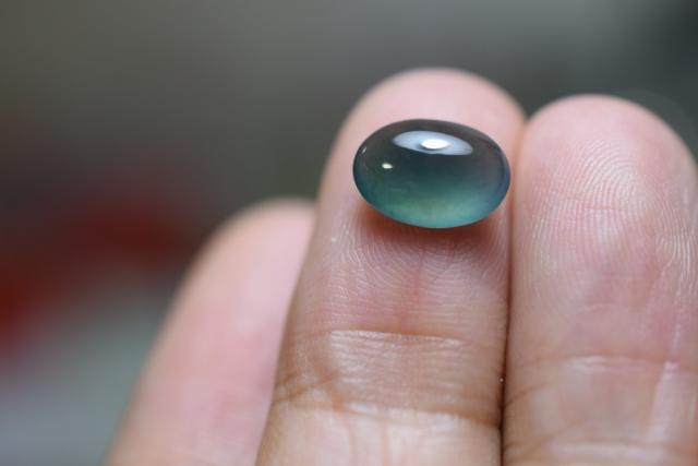 SR12-09 宝石質 氷種 暗青緑色 グアテマラ産 天然 A貨 本翡翠 ルース 硬玉 ジェダイト
