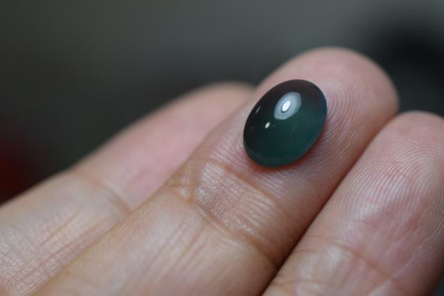 SR12-09 宝石質 氷種 暗青緑色 グアテマラ産 天然 A貨 本翡翠 ルース 硬玉 ジェダイト