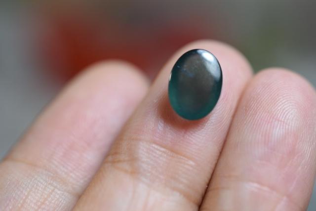 SR12-09 宝石質 氷種 暗青緑色 グアテマラ産 天然 A貨 本翡翠 ルース 硬玉 ジェダイト