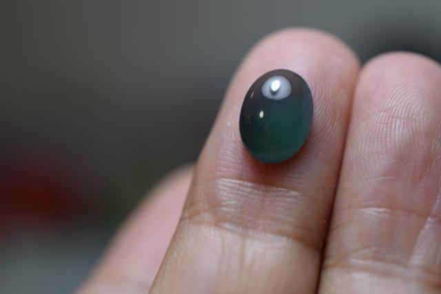 SR12-09 宝石質 氷種 暗青緑色 グアテマラ産 天然 A貨 本翡翠 ルース 硬玉 ジェダイト