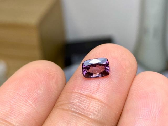 RS7-18 非加熱 宝石質 蘇芳紫色 ミャンマー産 天然 スピネル ルースの通販は 12,800円
