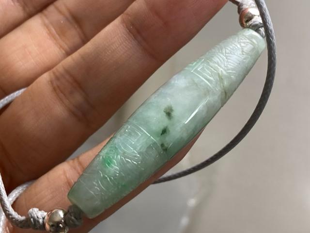 RS9-33 氷糯種 錦鯉 天珠 ペンダント 陽緑 本翡翠 ルース ネックレス RS9-33 氷糯種 錦鯉 天珠 ペンダント 陽緑 本翡翠 ルース ネックレス RS9-