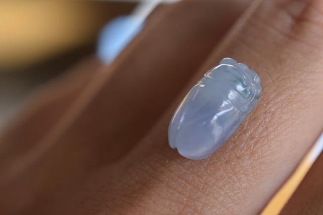 R23-123 ゼミ 宝石質 薄ラベンダー 飄藍花 ミャンマー産 天然 A貨 雫 R23-123 ゼミ 宝石質 薄ラベンダー 飄藍花 ミャンマー産 天然 A貨 雫