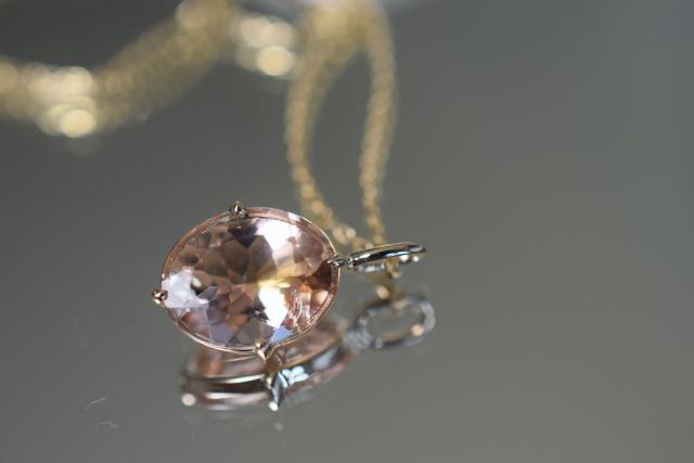 k9-13 k9金 2.215ct 天然 トルマリン バイカラー 甘石粉 薄ゴールド 