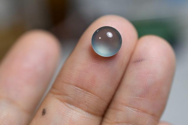 RS8-90 極品 真ん丸 宝石質 高氷種 薄青緑 天然グアテマラ産 A貨 本翡翠 ルース 裸石 硬玉 ジェダイト 7,992円