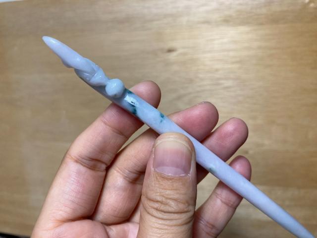 Z70 簪 ミャンマー産 天然 A貨 本翡翠 1本 簪 ほうおう 鳳凰 Z70 簪 ミャンマー産 天然 A貨 本翡翠 1本 ほうおう 鳳凰 : Mika