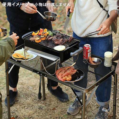 クイックキャンプ QUICKCAMP 折りたたみ フルメッシュテーブル 90cm ＆ テーブル用延長レッグ 10cm 4本セット 計2点セット QCTABLE