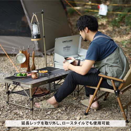 クイックキャンプ QUICKCAMP 折りたたみ フルメッシュキッチンテーブル 