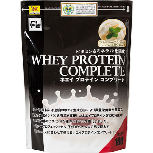 ファイン・ラボ FINE LAB サプリメント ホエイプロテイン コンプリート 1kg バニラ FLWPC1 VI 筋力系M 運動後の通販は