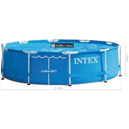 INTEXフレーム丸形プール！直径240×高さ51㎝ 1,828L♪家庭用プール プール 家庭用プール ファミリープール エアープール 円形 丸型