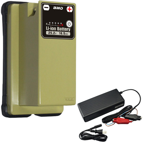 ビーエムオージャパン BMO JAPAN フィッシング リチウムイオンバッテリー25.2V 16.5Ahチャージャーセット 10Z0011 釣り具の通販は