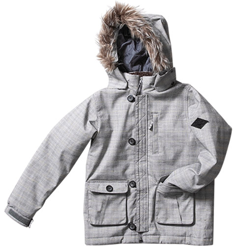 アールエスディー RSD キッズ コート W/P ジャケット グレー REJ53200S 004 W/P JACKET 子ども服 アウター チェック柄 おしゃれ 防寒の通販は
