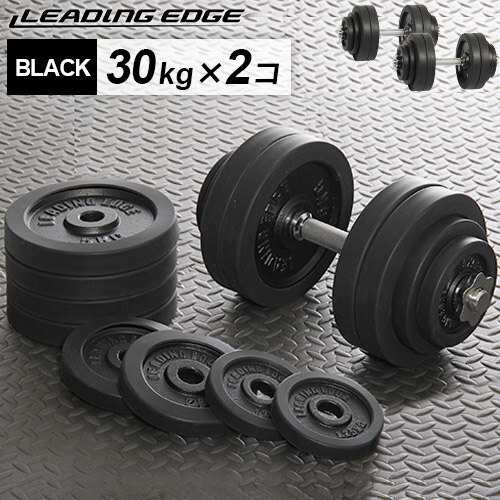 リーディングエッジ LEADING EDGE ラバーダンベル 60kg セット 片手