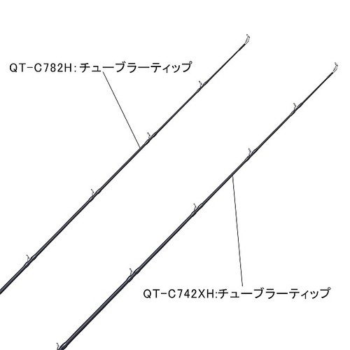 スラッシュ SLASH フィッシング バスロッド クオーテッド QT-C742XH QUARTED バスフィッシング ロッド 竿 フレッシュウォーター