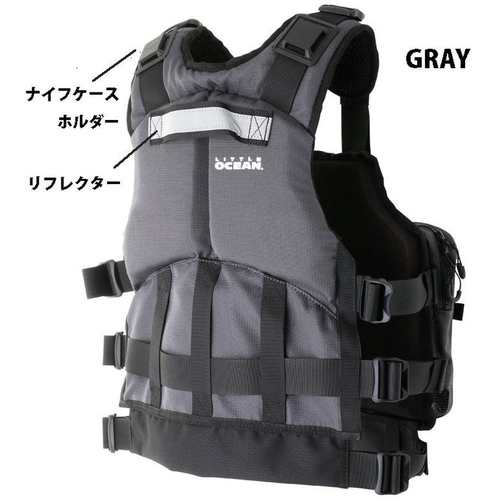 リトルプレゼンツ LITTLE PRESENTS メンズ フィッシングウェア ベスト カヤックフィッシング PFD III グレイ PF-06 GRY 釣り