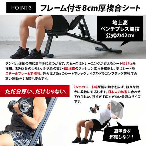 大得価好評引取り限定　美品　リーディングエッジ　インクラインベンチ＋ベンチ　ダンベル付き ウエイトトレーニング