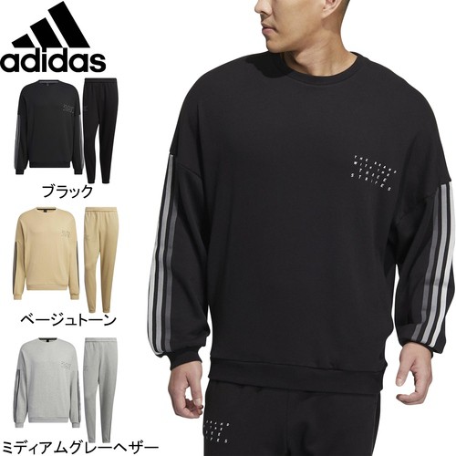 アディダス adidas メンズ M CITY クルースウェット DO232 ＆ M