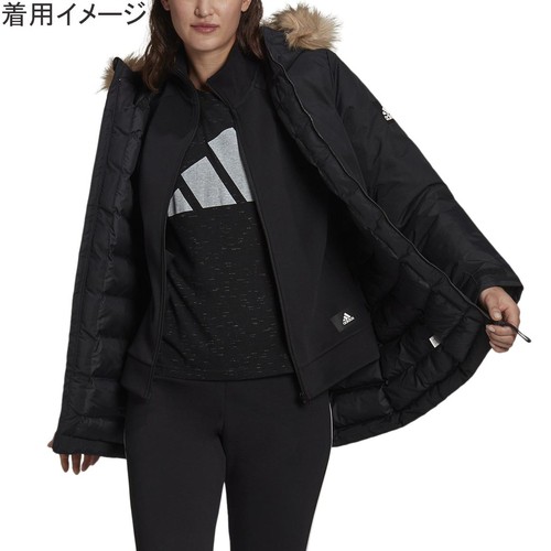 アディダス adidas レディース W UTL フーデッドパデッドジャケット