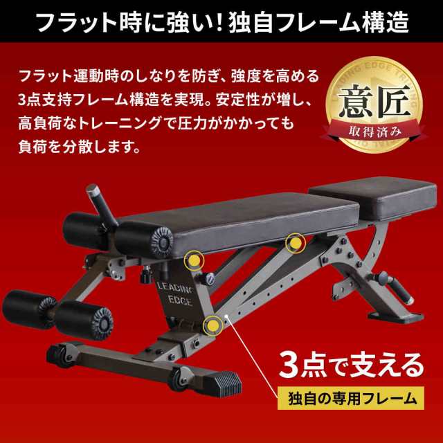 【bribriTP】リーディングエッジ　アジャスタブルベンチ アジャスタブルベンチ ｜ラインナップ｜トレーニング用品