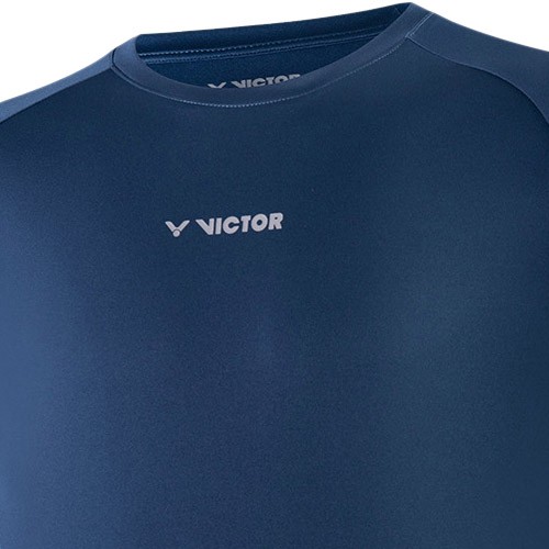 ビクター VICTOR メンズ レディース ロングTシャツ ネイビー T-25101 B