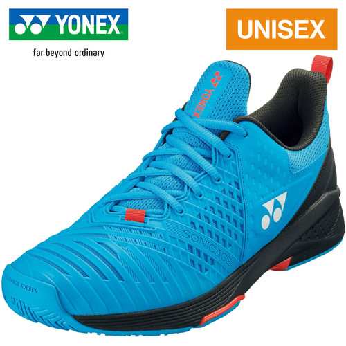 ヨネックス YONEX メンズ レディース テニスシューズ パワークッションソニケージ 3 ワイドAC ブルー/ブラック SHTS3WAC オールコート用