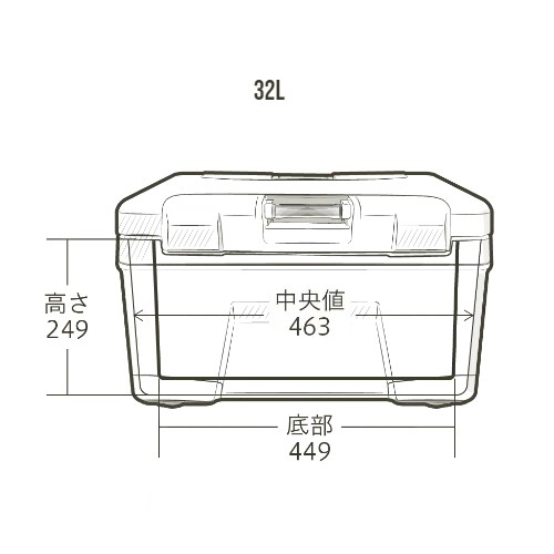 シマノ SHIMANO クーラーボックス ヴァシランド EL 32L モカ NX-232W