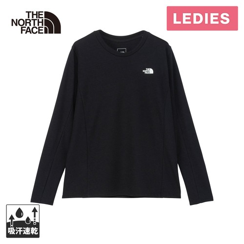 ザ・ノース・フェイス ノースフェイス レディース 長袖Tシャツ オルタイムウォームクルー ブラック NTW62205 K Altime WARM Crewの通販は
